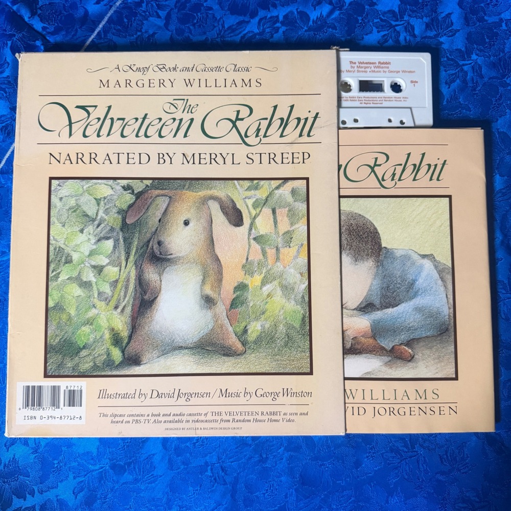 The Velveteen Rabbit‎ Book and Cassette Meryl Streep George Winston 1985 Knopf